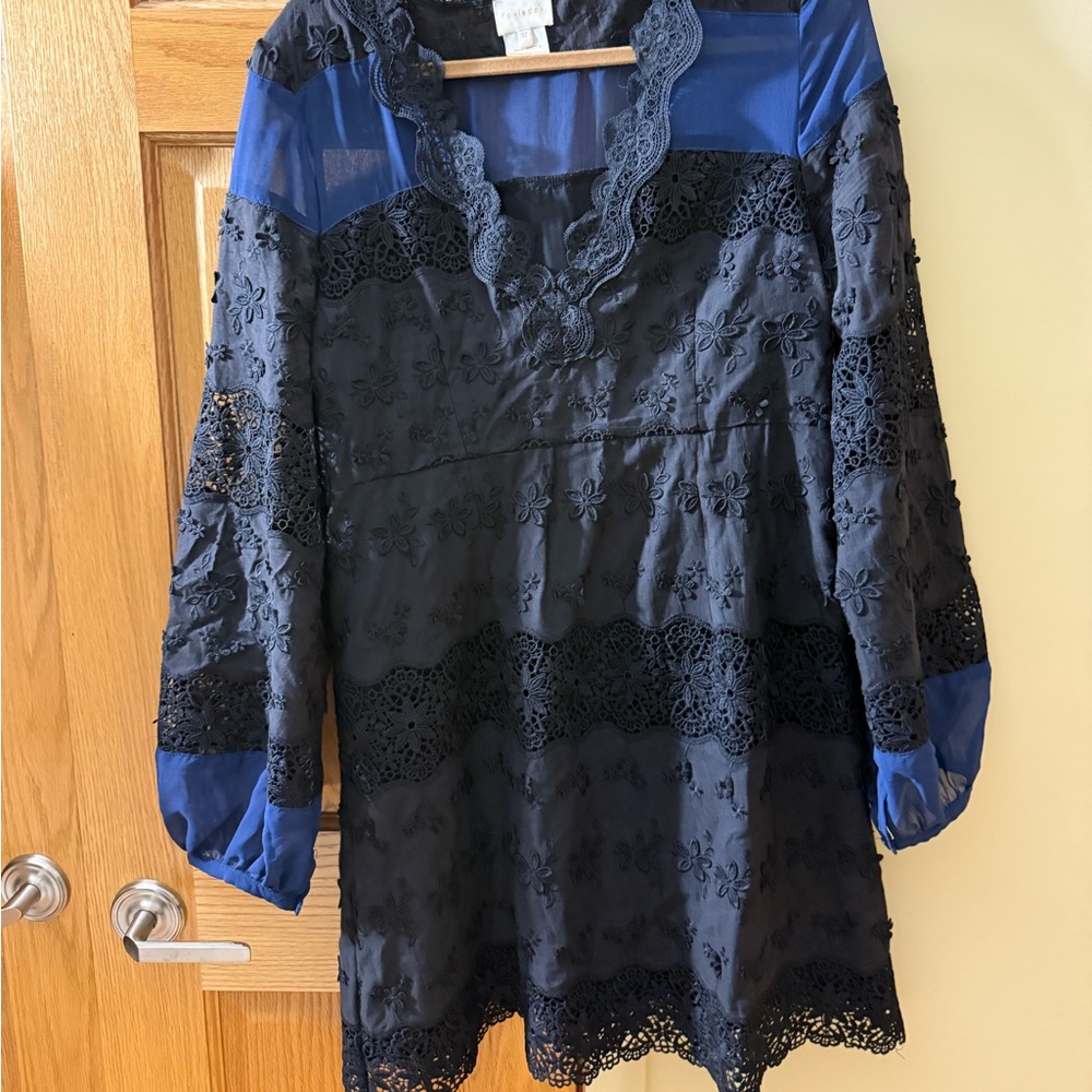 Foxiedox Black and Blue Lace Dress